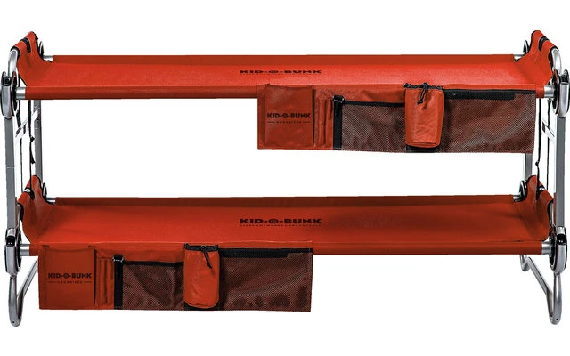 Disc-O-Bed Kid-O-Bunk Kinder Camping Stockbett Inkl. Seitentaschen Blau / Silber 7 Disc-O-Bed Kid-O-Bunk Kinder Camping Stockbett Inkl. Seitentaschen Blau / Silber – Bild 7