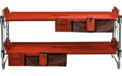 Disc-O-Bed Kid-O-Bunk Kinder Camping Stockbett Inkl. Seitentaschen Rot / Silber -Zelt & Komfort 378506 2375672