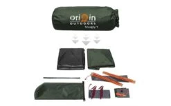 Origin Outdoors Snugly Kuppelzelt 1 Person -Zelt & Komfort 528651 3493432