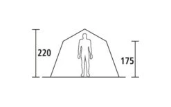 DWT Steilwandzelt Villa 6 -Zelt & Komfort 56252 114514