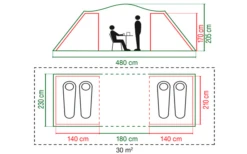 Coleman Spruce Falls 4 Tunnelzelt -Zelt & Komfort 629239 4441127