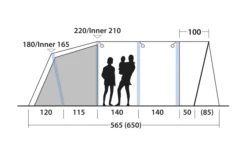 Outwell Avondale 6PA Tunnelzelt -Zelt & Komfort 748511 5008592