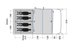 Outwell Avondale 4PA Tunnelzelt -Zelt & Komfort 748517 5009087