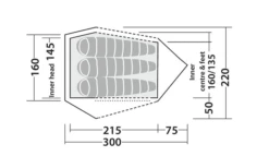 Robens Challenger 3XE Tunnelzelt Grün -Zelt & Komfort 771893 5131136