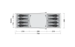 Easy Camp Huntsville Twin 800 Tunnelzelt Für 8 Personen -Zelt & Komfort 782504 5172620
