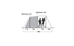 Easy Camp Huntsville 600 Tunnelzelt Für 6 Personen -Zelt & Komfort 782510 5172932
