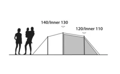 Outwell Earth 2 Doppelbeschichtetes Zelt -Zelt & Komfort 790742 5217254