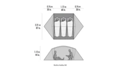 MSR Mutha Hubba NX V2 3 Personen Weiß -Zelt & Komfort 819866 5300270