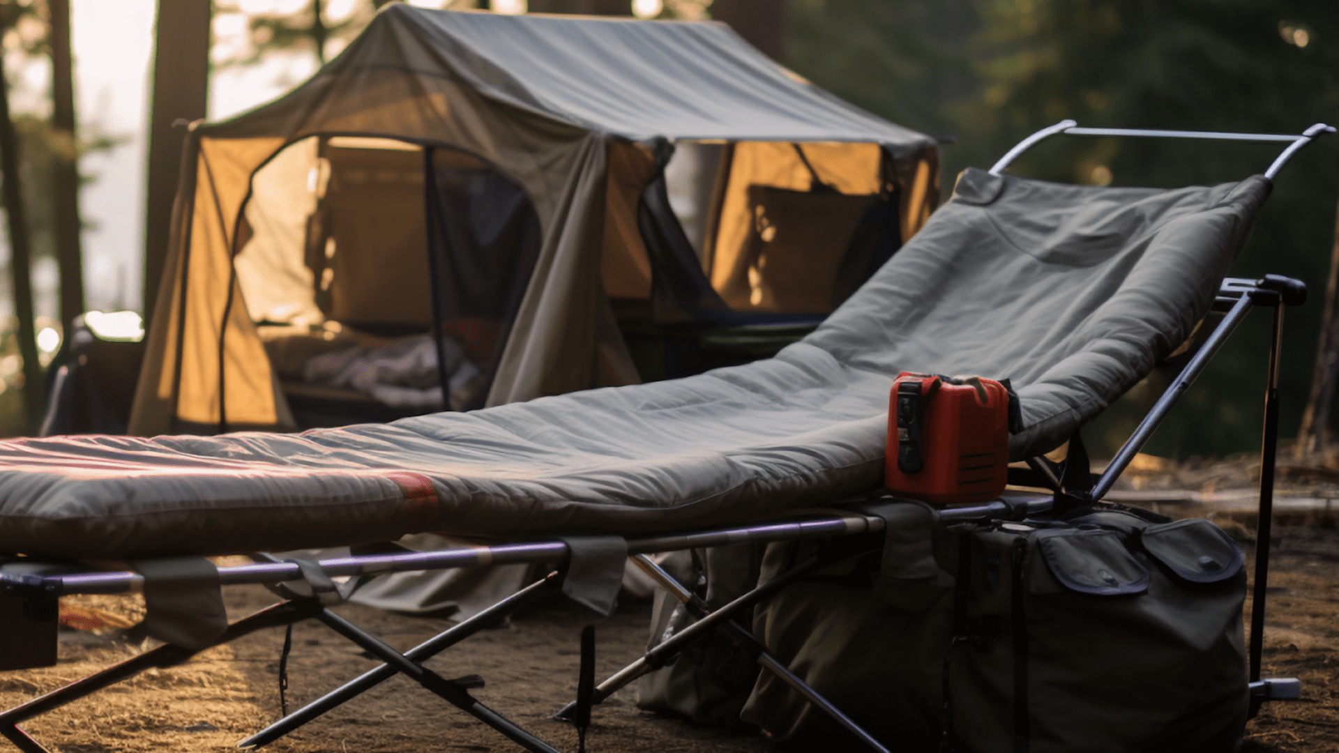 Lagerfeuer 2 Lagerfeuer -Zelt & Komfort Campingliege